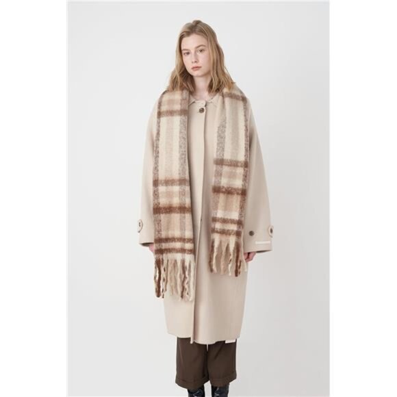 womens warm vintage scarf cozy shawl wrap soft winter poncho travel cardigan - Picture 5 of 8